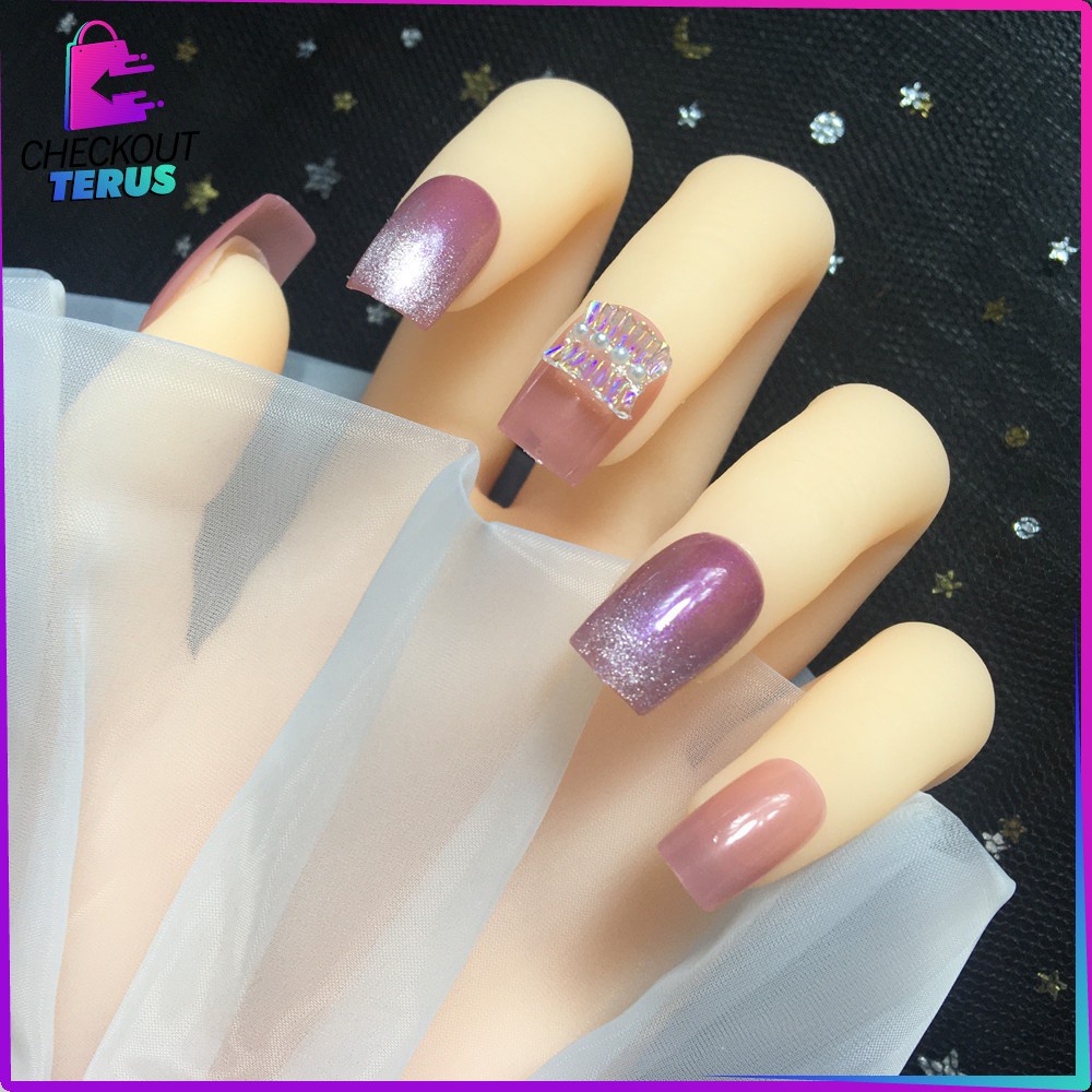 CT K80 Perawatan Kuku Sticker Kuku Anti Air Hiasan Kuku Nail Art Kuku Palsu Motif Wanita Korea