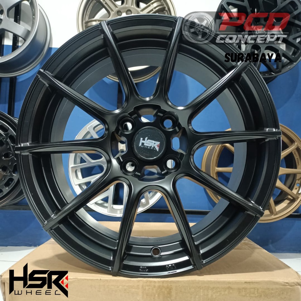 VELG RACING R15 BUAT CALYA IGNIS R15 TIE HSR KASTELA R15X7 ET40 |HITAM