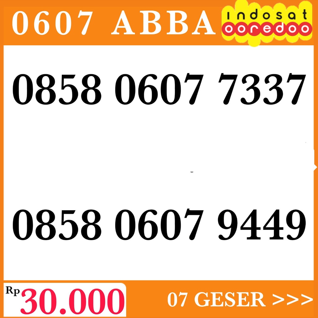 Nocan Indosat Spesial Seri Rapih
