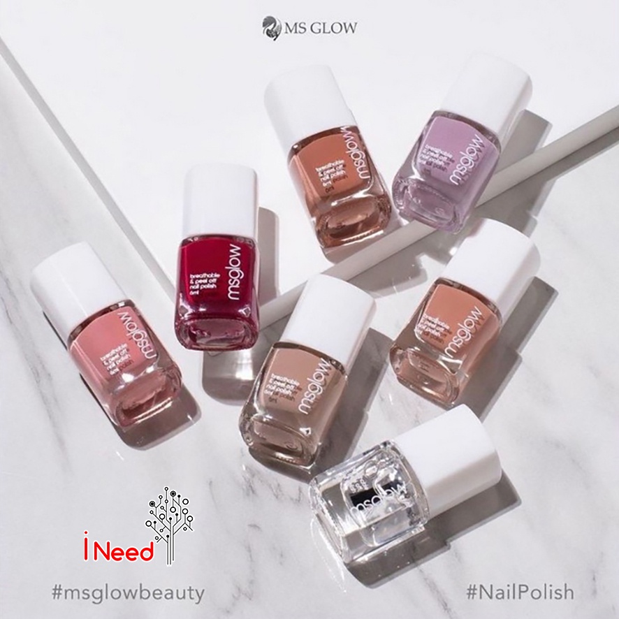 (INEED) MS GLOW NAIL POLISH PEEL OFF HALAL -1 ITEM