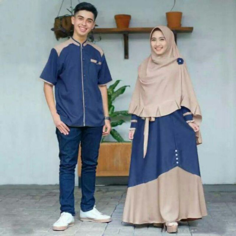 ORIGINAL GAMIS COUPLE / HUMAIRA COUPLE / tersedia ukuran kecil hingga jumbo