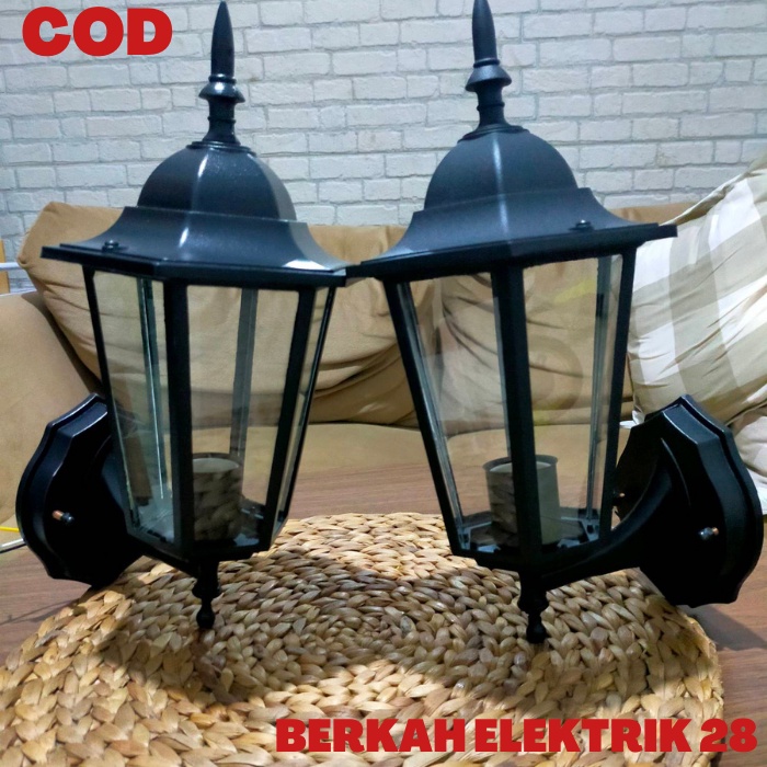 Lampu Dinding Teras Hias Tembok 1009/5009 Mewah Lampu Antik Taman Outdoor Oudor Klasik
