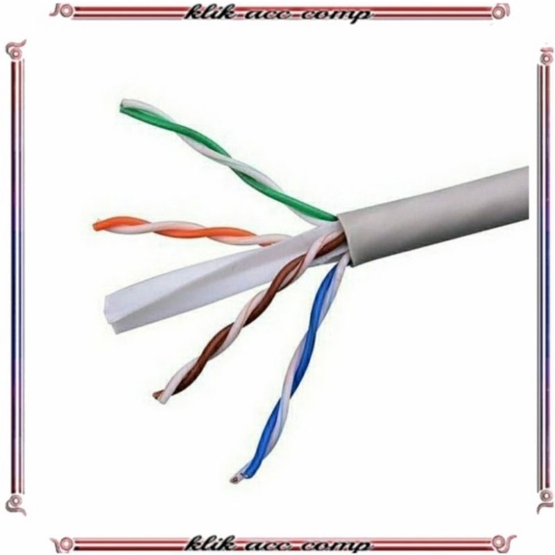 kabel lan cat6e 15 meter nyk utp internet jaringan 15m