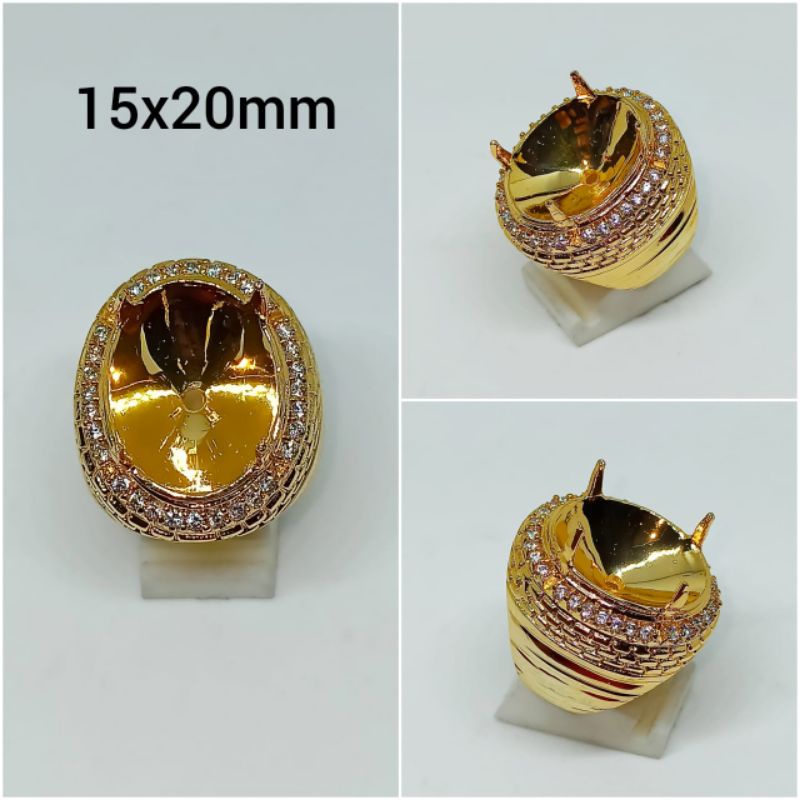 CINCIN/EMBAN/RING ALPAKA SUPER 15x20mm gold