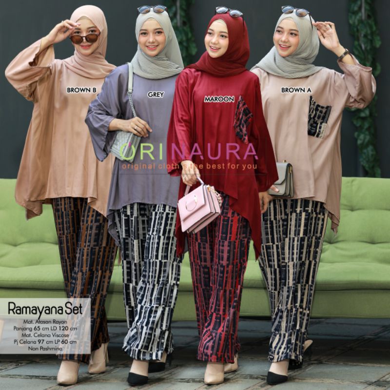 RAMAYANA SET BAJU SETELAN PANT BY ORI NAURA