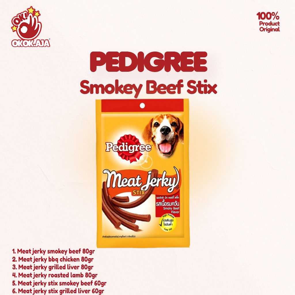 PEDIGREE MEAT JERKY - Cemilan Snack Anjing murah