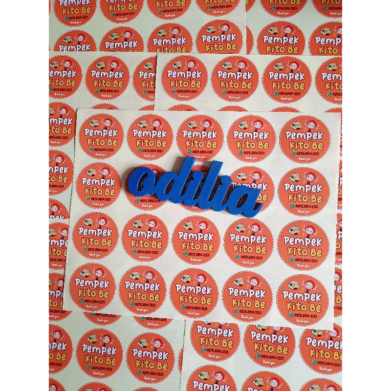 

Stiker Cutting bulat 5cm