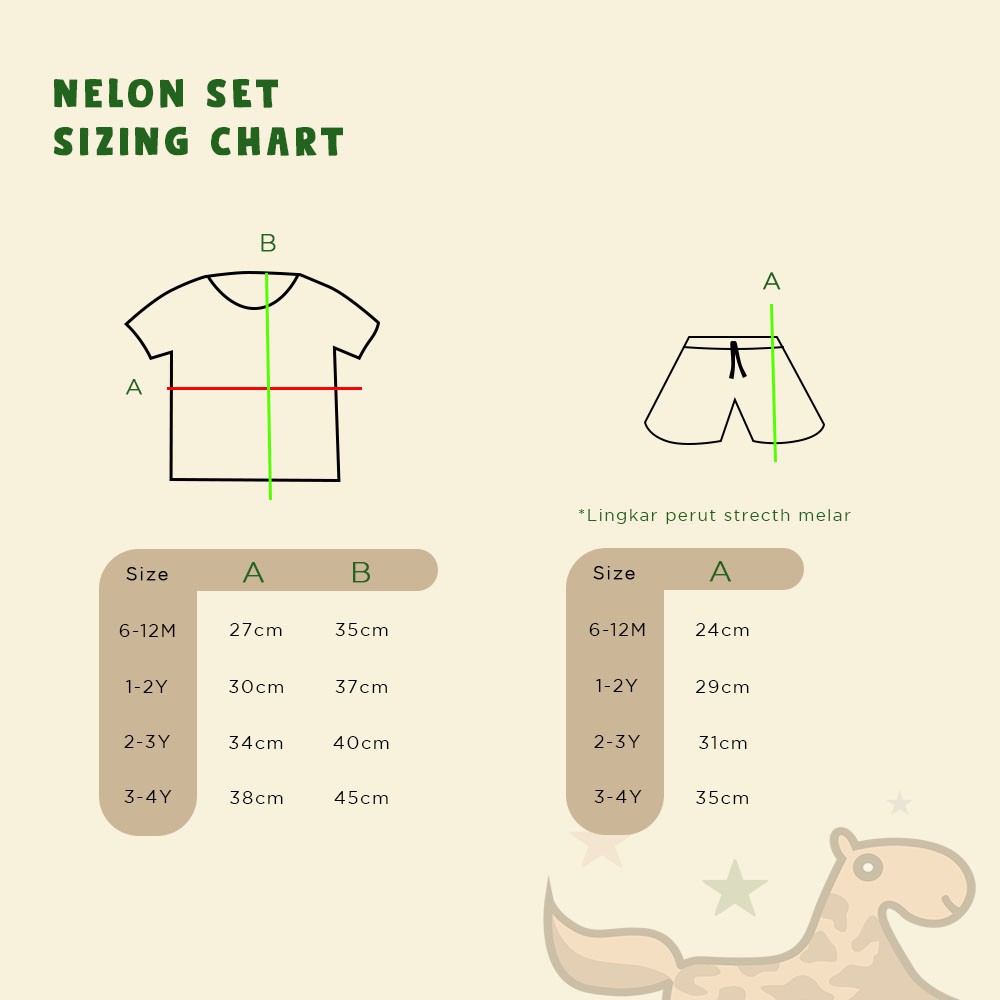 SETELAN ANAK PUER'S NELON SET (SETELAN ANAK UKURAN BESAR)