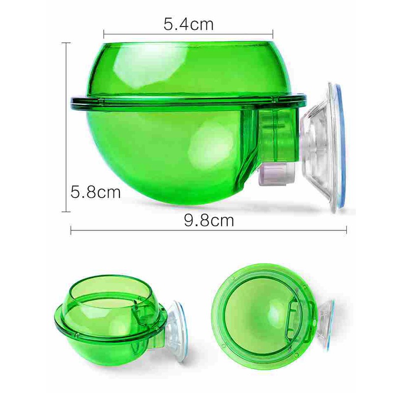 Home Reptile Suction Cup Feeder Sucker Water Drinking Feeders Pet