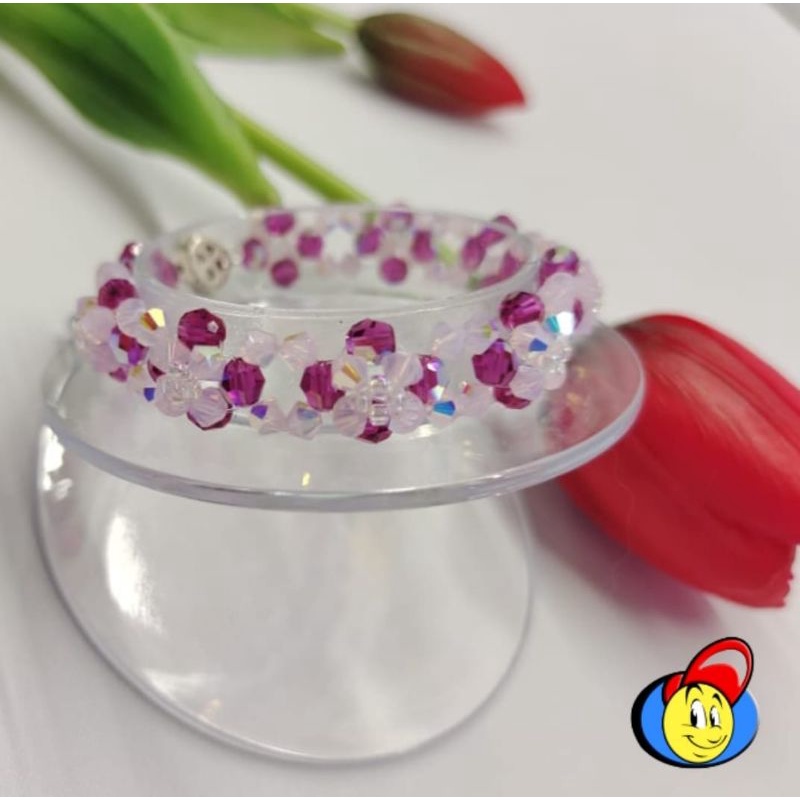 Gelang Kristal Swarovski AG009 Manik Kristal Swarovski Original Austria