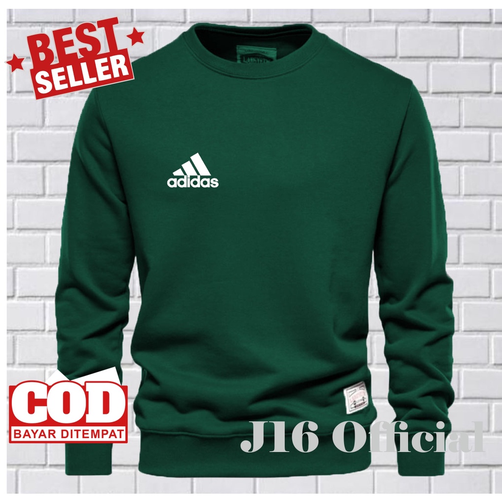 CREWNECK Sweater Distro Pria Bahan Fleece Tebal Premium