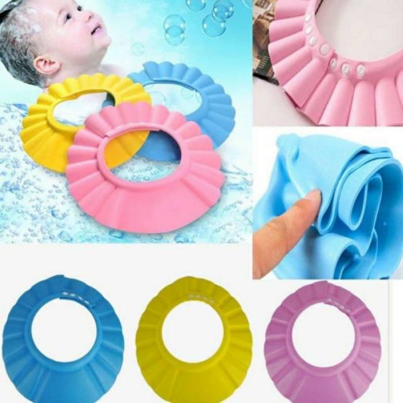 TOPI KERAMAS ANAK/TOPI KERAMAS BAYI/TOPINPELINDUNG MANDI BAYI