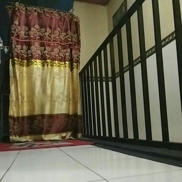 Gordyn Gorden Hordeng Prada (pr) Bunga Garis Emas