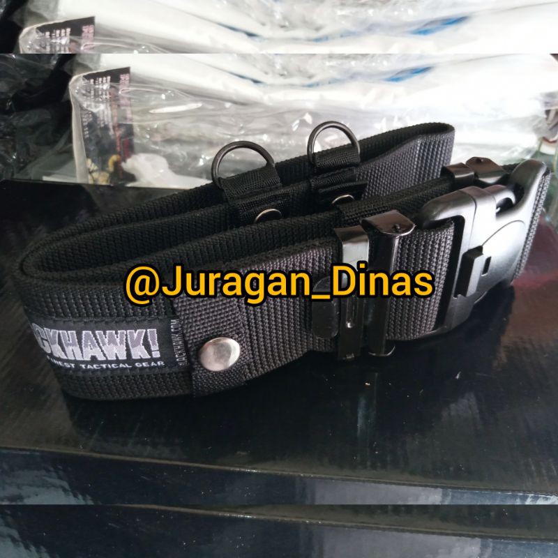 GESPER IKAT PINGGANG SABUK PDL KOPEL KLIK HITAM NILON NEW BLACKHAWK TACTICAL KOMANDO RIM CEKLOK