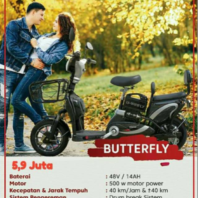 Sepeda listrik U Winfly Butterfly