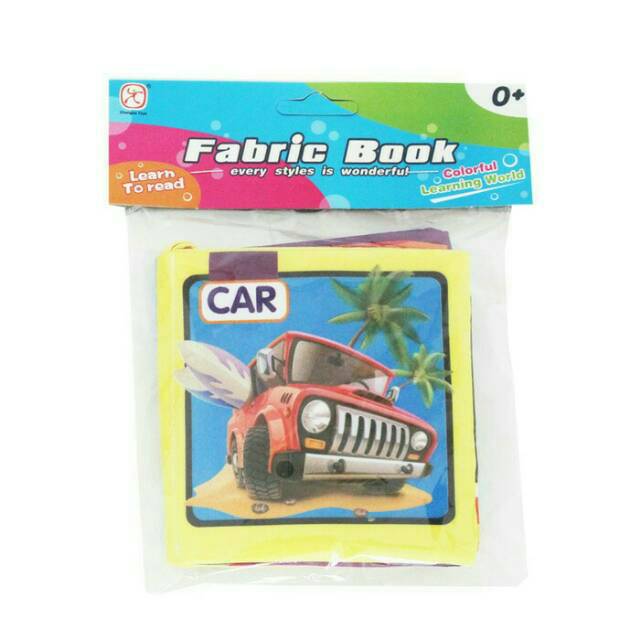 Buku Bayi Kain buku bantal bayi sofbook BU04 Car