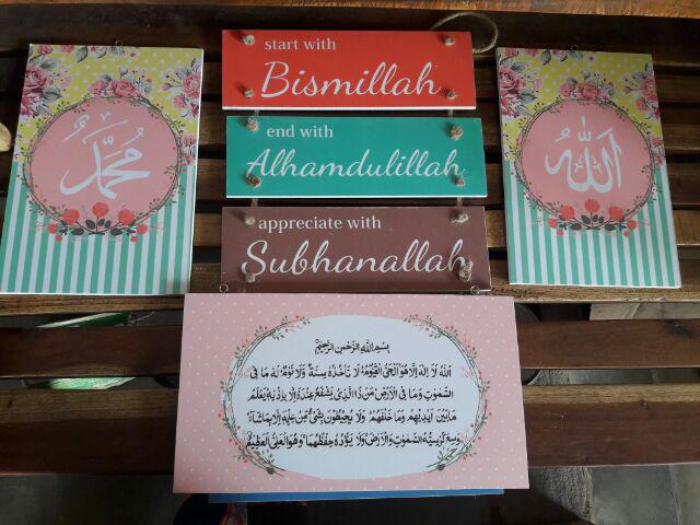 Wooden Projects Wall Decor Shabbychic - Lfj1 & Lfj2 (1set)