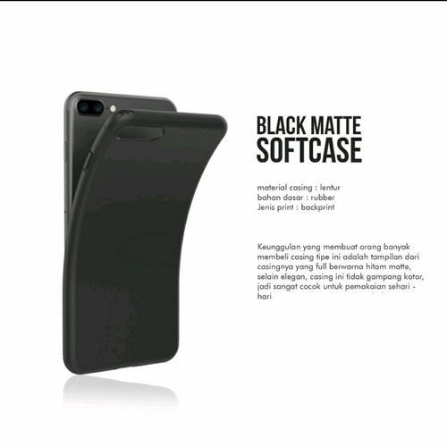 Case Black Matte Vivo Y91c Y93 Y95 Y11 V15 V11 Pro V9 V7 Plus S1 S1 Pro Z1 Pro Softcase Jedel Silicone Slim Back Cover HP Aksesoris Handphone HP OCEANMART OCEAN MART Murah Grosir