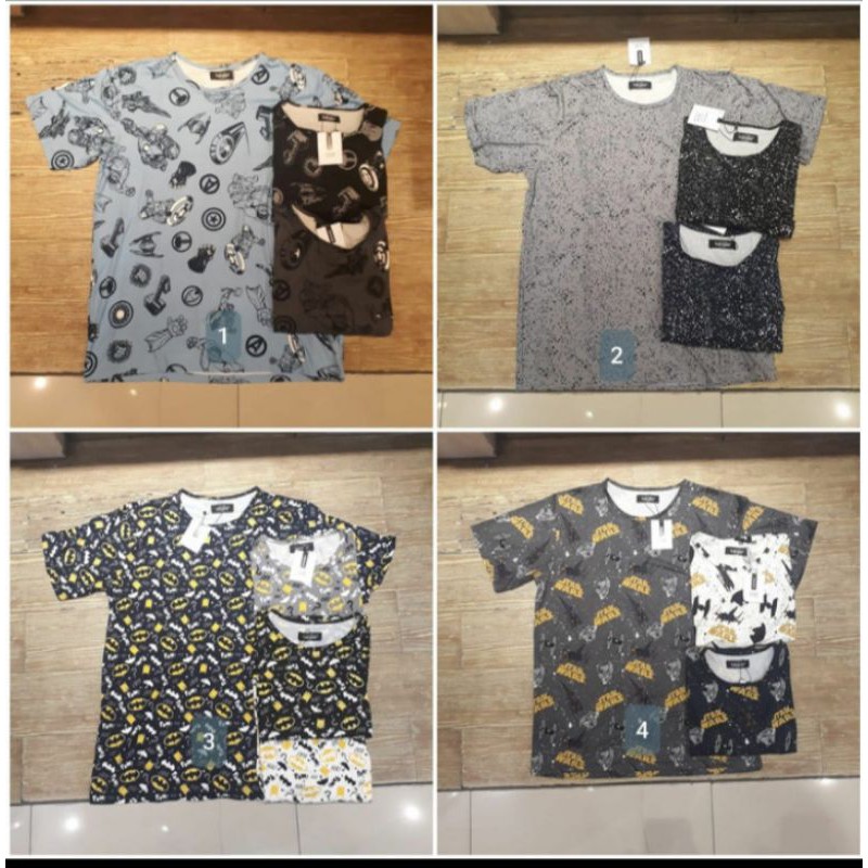 kaos big size pria full print topman
