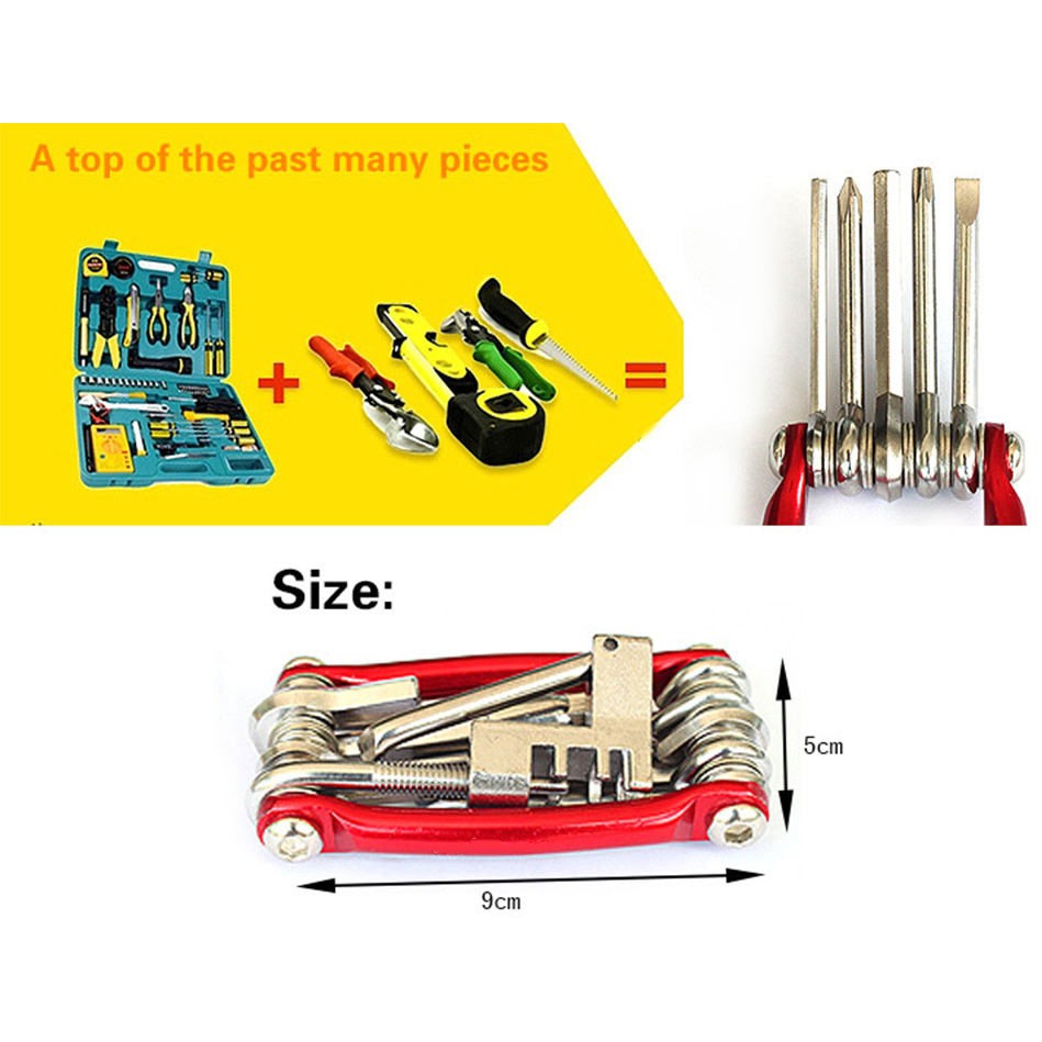 Kunci Lipat Toolset Sepeda Set Toolkit EDC 11 in 1 - T25