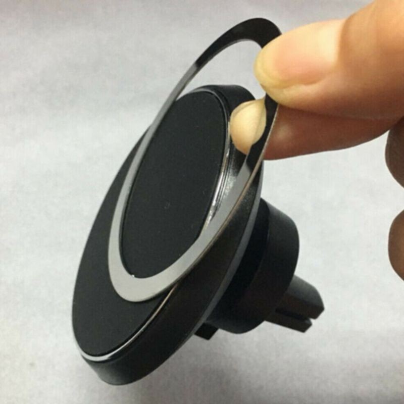 VIVI 4PCS Universal Round Metal Rings for Magnetic Qi Wireless Charger Air Vent Magnet Car Mount Holder