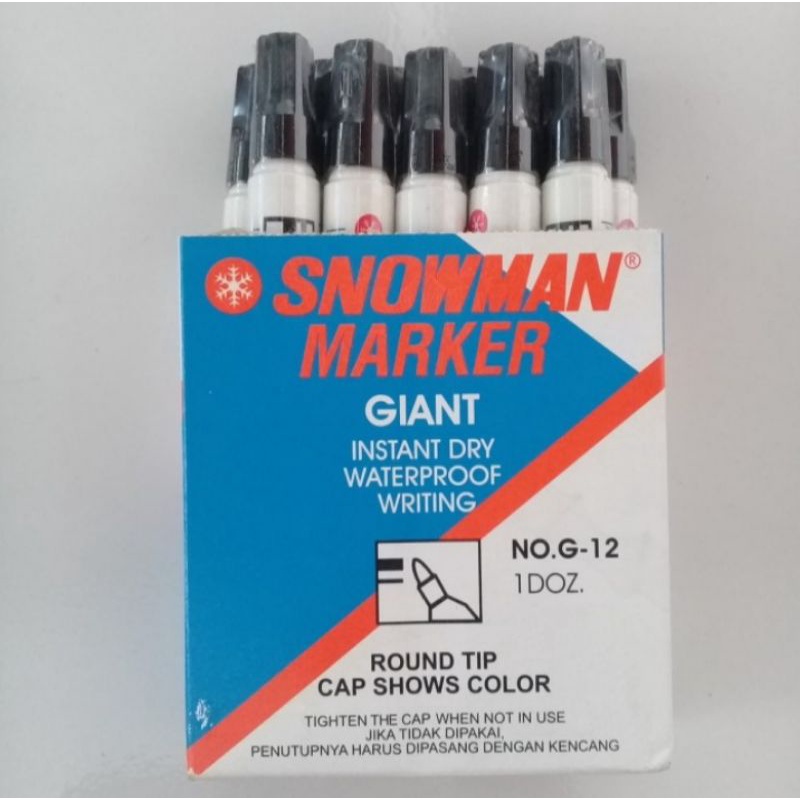 

SNOWMAN MARKER HITAM (PERMANEN)