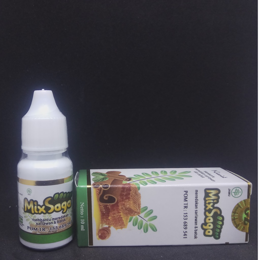 Mix Saga Isi 10 Ml Membantu meredakan batuk &amp; sariawan