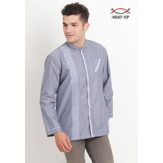 Baju Koko Pria Muslim Lengan Panjang Baju Koko Bordir NEXTUP1173