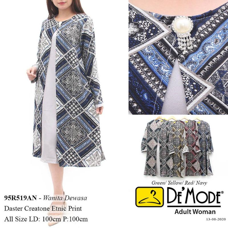 Baju Wanita Dewasa|||Larissa Tunik Rompi Tempel + Bros