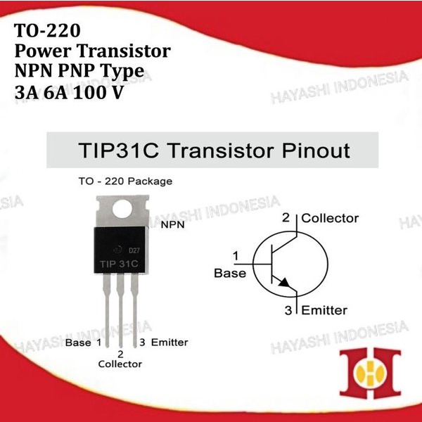 Transistor Switching Power Amplifier TR TIP 31 32 41 42 C NPN PNP - 10pcs