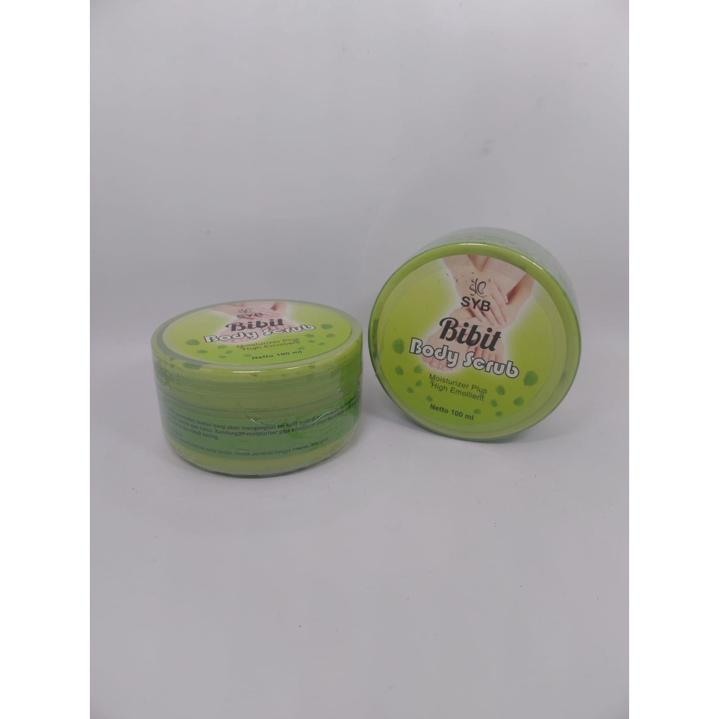 BODY SCRUB Bibit Pemutih Original SYB Bibit Body Scrub Moisturizer Plus High Emollient 100ml Mengangkat Sel Kulit Mati