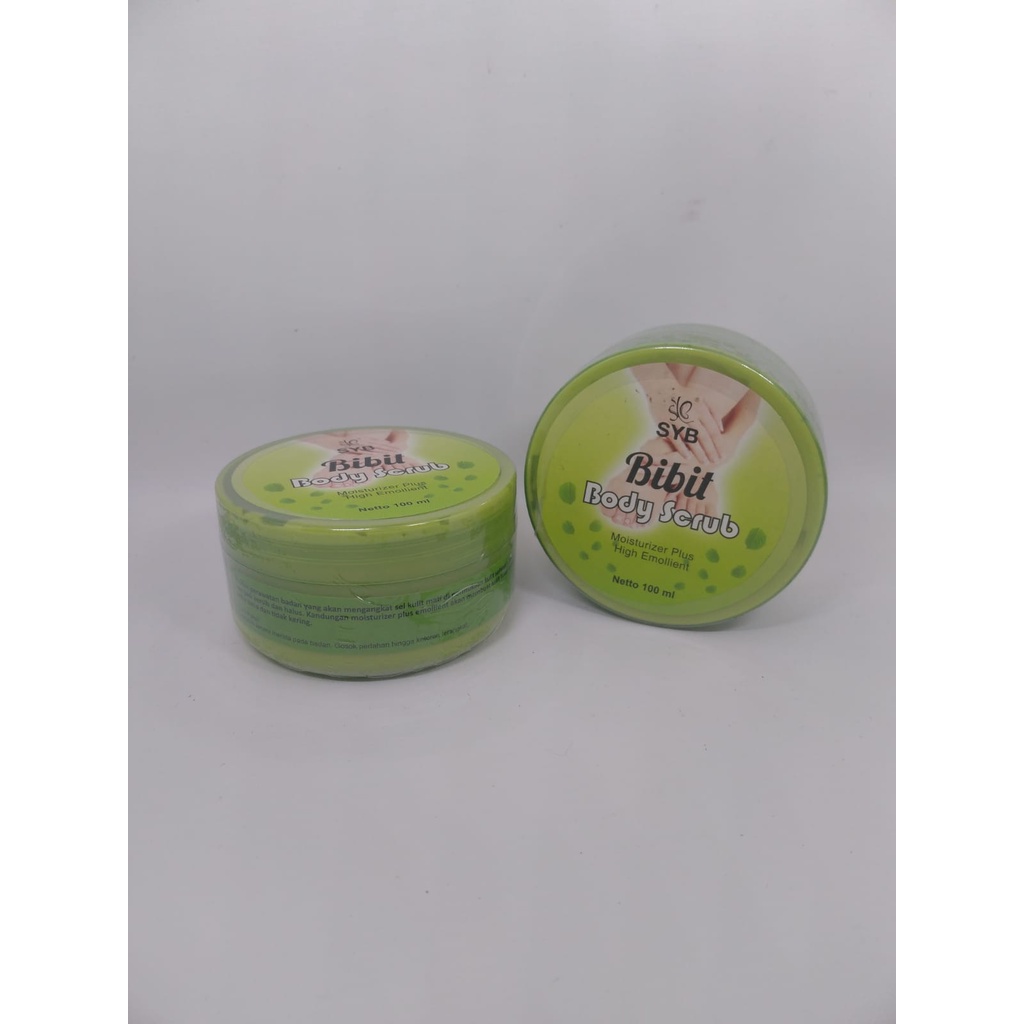 BODY SCRUB Bibit Pemutih Original SYB Bibit Body Scrub Moisturizer Plus High Emollient 100ml Mengangkat Sel Kulit Mati Asli Original Bisa COD