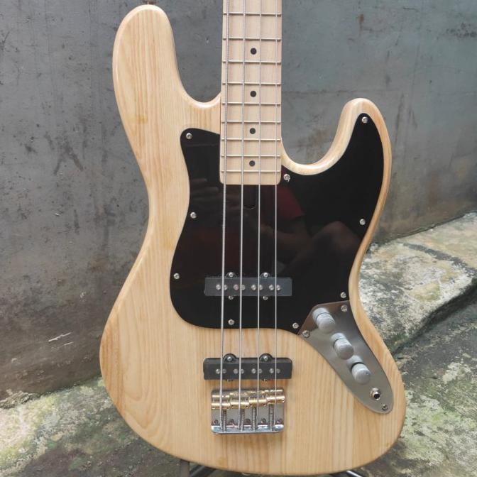 Bass Elektrik Fender Jazz Bass Custom Warna Natural Gloss All Genre