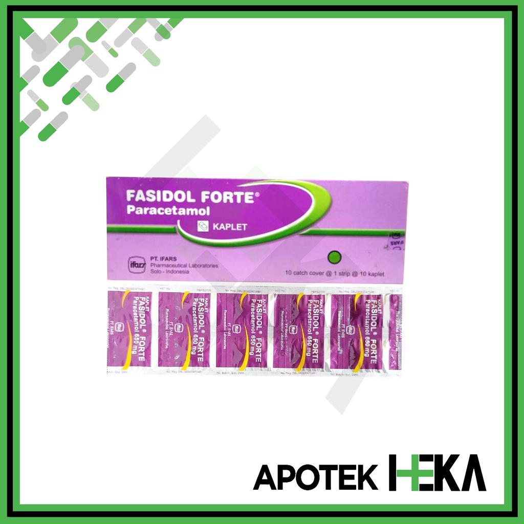 Fasidol Forte Paracetamol 650 mg Box 10x10 Tablet - Obat Demam  (SEMARANG)