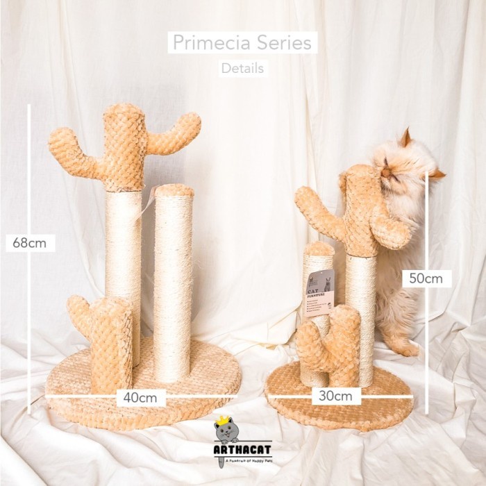 BUNDLING Cat Tree Cactus Big &amp; Small - Garukan Rumah Kucing Arthacat