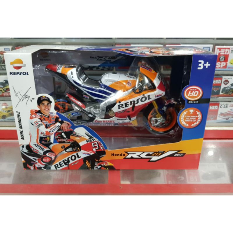 Miniatur Diecast Motor Gp Marc Marquez Honda 2017