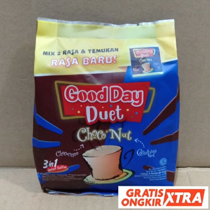 

GOOD DAY DUET CHOCO NUT ISI 5PCS