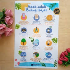 Poster Adab Buang Hajat Kun Sholihan