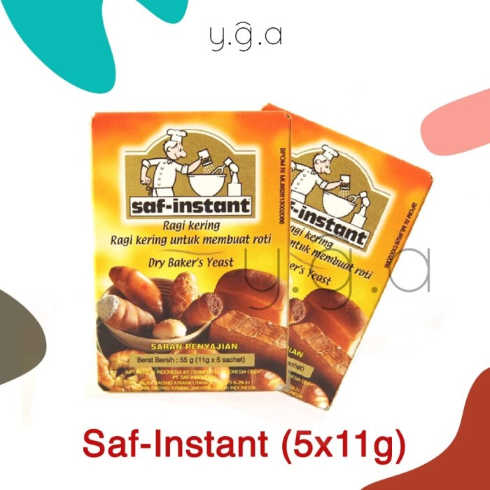 

Ht62D Saf Instant Ragi Kering Dry Bakers Yeast (5X11Gr) Ht5Hh