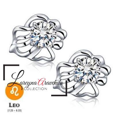 Anting Zodiak Wanita Titanium Model Kristal Crystal Besar ATZDK