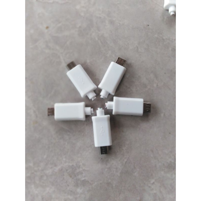 jack micro USB 4 pin potongan untuk DIY isi 15pcs per kantong