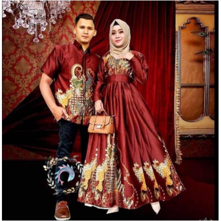 COUPLE ZAHIRA BAJU PESTA PASANGAN KELUARGA CEWEK COWOK BATIK DEWASA MODIS TERBARU GROSIR TRENDY