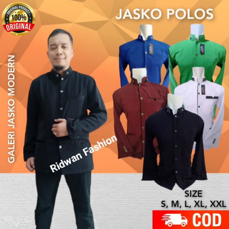 Jasko Polos | Baju Koko dewasa | Koko Pria dewasa | Jasko Hitam polos | Jasko Biru | Jas Koko