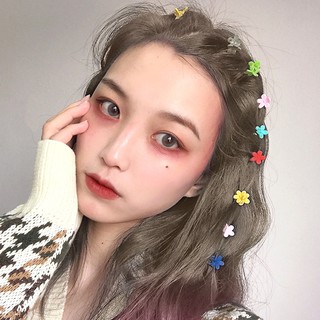 30Pcs Jepit  Rambut  Korea  Bentuk Bunga Kecil Warna Permen 