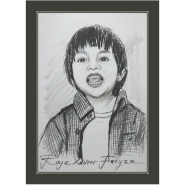 Sketsa Wajah Hitam Putih 1 Wajah Bingkai Minimalis Uk Sketsa Wajah Hitam Putih 1 Wajah Bingkai Minimalis Uk