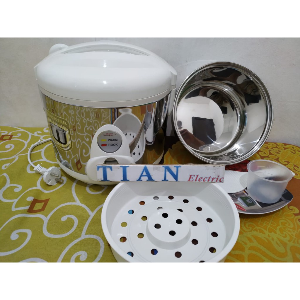 MASPION MRJ-109SS Magic Cooker / Penanak Nasi 1,2 Liter Stainless Stell