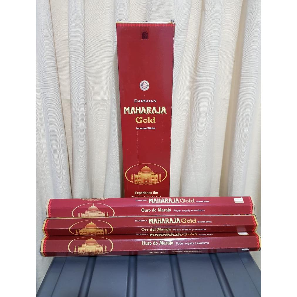 Dupa Hio Maharaja Gold Hexa Long Panjang Besar ( Hio Dupa Handmade Di India ) By Darshan India