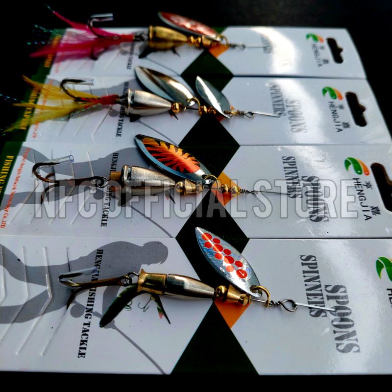 Spoon Inline Spinner Bait 8cm/10gr 7,8cm/8gr 7,7cm/10gr LONG CAST Double Blade