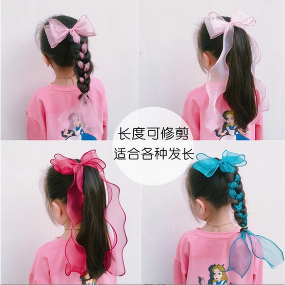 Jepit Rambut Korea Anak Perempuan Pita Besar Rumbai Lucu Aksesoris fashion Rambut Wanita korea Import AK116