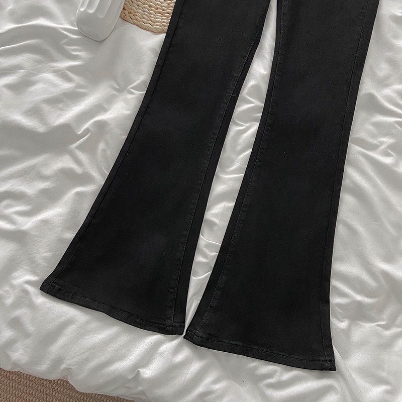 Seksi Jeans Hitam Cutbray Seksi Highwaist Celana Jens Wanita Korean Style